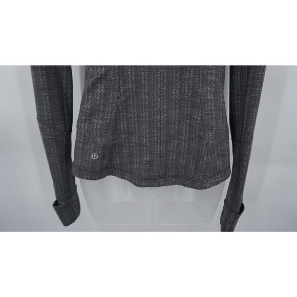 Lululemon Forme Jacket Cuffins Ziggy Wee October Angel Wing Grey Women's Size XS - Picture 9 of 9